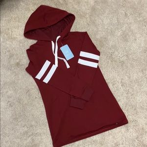 NWT Chick hooded athletic dress